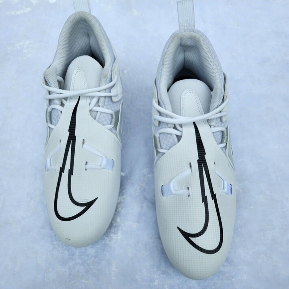 Nike Alpha Menace Pro 3 White Black Football Cleat's Men's size 11 - Picture 8 of 11